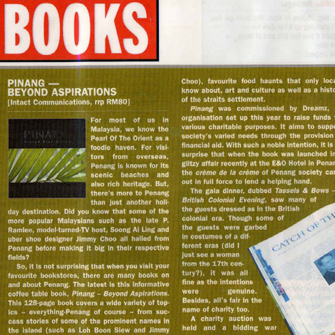 Book : Pinang – Beyond Aspirations (Friday, 22 August 2003)